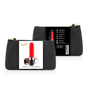 COQUETTE CHIC DESIRE - VIBRATEUR RECHARGEABLE ROUGE A LÈVRES NOIR/ OR