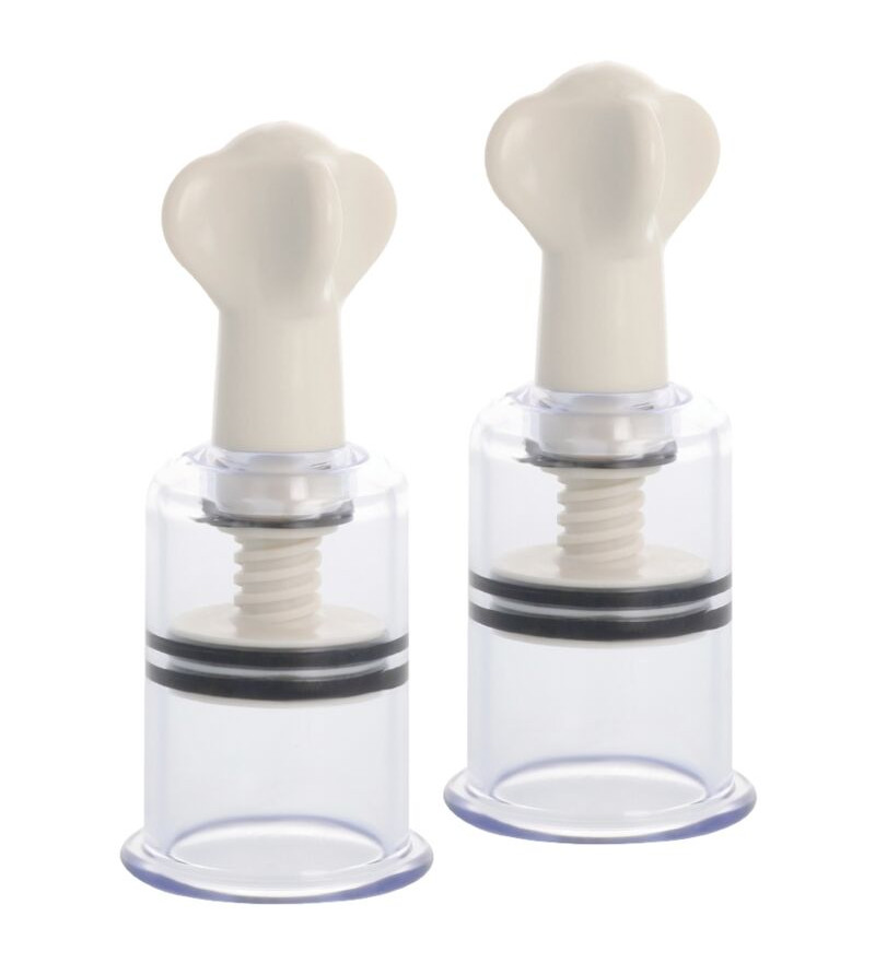 DARKNESS - ONDES STIMULANTES POUR TÉTONS TRANSPARENTS 5 CM DE DIAMÈTRE