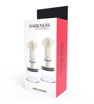 DARKNESS - ONDES STIMULANTES POUR TÉTONS TRANSPARENTS 5 CM DE DIAMÈTRE