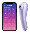 SATISFYER - VIBRATEUR DUAL PLEASURE AIR PULSE MAUVE