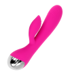 OHMAMA - VIBRATEUR RECHARGEABLE AVEC LAPIN 10 MODES DE VIBRATION 19 CM