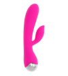 OHMAMA - VIBRATEUR RECHARGEABLE AVEC LAPIN 10 MODES DE VIBRATION 19 CM