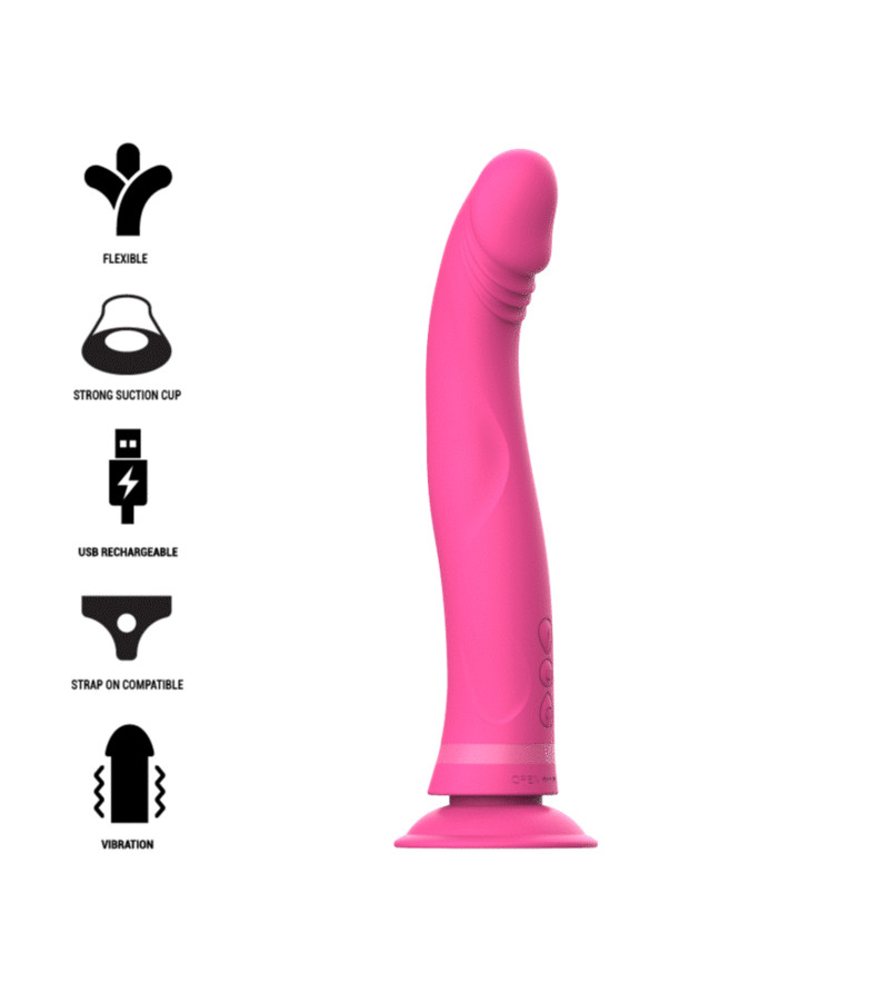 INTENSE - GODE VIBRATEUR EN SILICONE ROSE MICHELANGELO