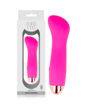 DOLCE VITA - VIBRATEUR RECHARGEABLE ONE ROSE 7 VITESSES