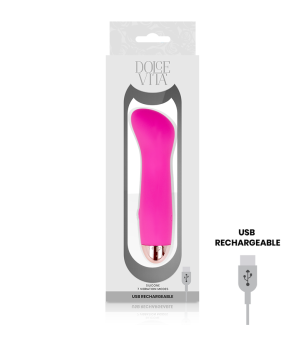 DOLCE VITA - VIBRATEUR RECHARGEABLE ONE ROSE 7 VITESSES