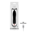 DOLCE VITA - VIBRATEUR RECHARGEABLE QUATRE NOIR 7 VITESSES