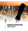DOLCE VITA - VIBRATEUR RECHARGEABLE CINQ NOIR 7 VITESSES
