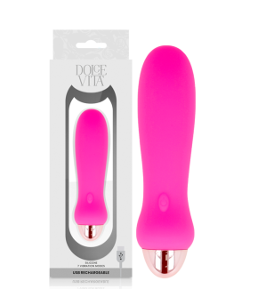 DOLCE VITA - VIBRATEUR RECHARGEABLE CINQ ROSE 7 VITESSES