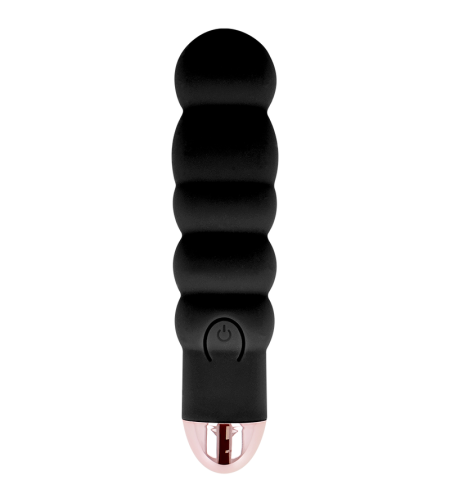 DOLCE VITA - VIBRATEUR RECHARGEABLE SIX NOIR 7 VITESSES