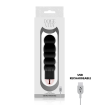 DOLCE VITA - VIBRATEUR RECHARGEABLE SIX NOIR 7 VITESSES