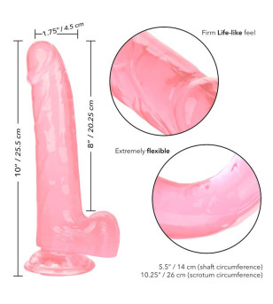 CALEXOTICS - GODE REINE TAILLE ROSE 20.3 CM