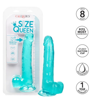 CALEXOTICS - GODE TAILLE REINE BLEU 20.3 CM