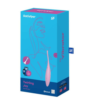 SATISFYER - VIBRATEUR  POINTE DE CLIT TWIRLING JOY ROSE