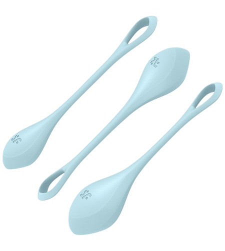 SATISFYER - ENSEMBLE ENTRAÎNEMENT YONI POWER 2 BLEU