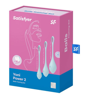 SATISFYER - ENSEMBLE ENTRAÎNEMENT YONI POWER 2 BLEU