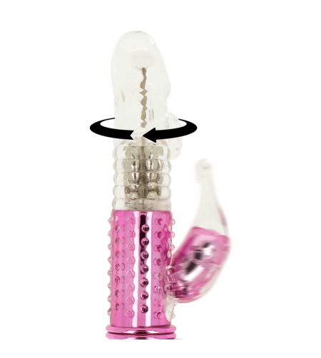 OHMAMA - VIBRATEUR AVEC FONCTION DE ROTATION ET STIMULATEUR DE CLITORIS