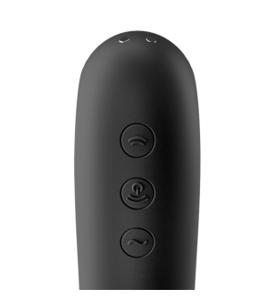 SATISFYER - VIBRATEUR DUAL KISS AIR PULSE NOIR