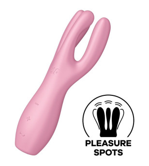 SATISFYER - VIBRATEUR THREESOME 3 MENTHE