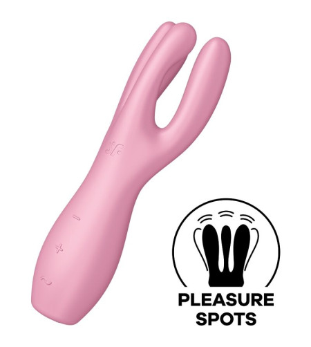 SATISFYER - VIBRATEUR THREESOME 3 MENTHE