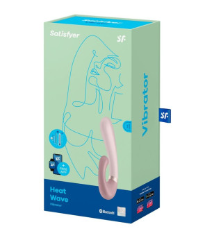 SATISFYER - APPLICATION HEAT WAVE VIBRATEUR BLANC