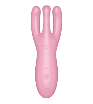 SATISFYER - APPLICATION VIBRATEUR THREESOME 4 BLEU