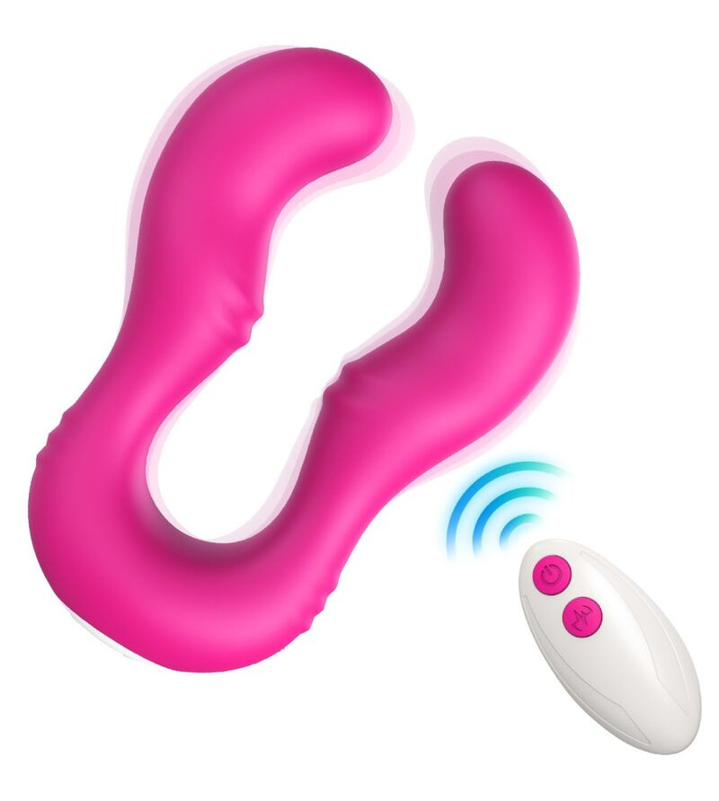 ARMONY - VIBRATEUR SERAPH DOUBLE TÉLÉCOMMANDE FUCHSIA