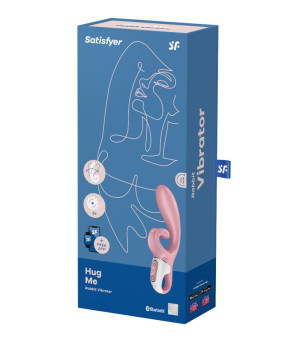 SATISFYER - APPLICATION VIBRATEUR HUG ME RABBIT BLEU