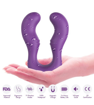 ARMONY - VIBRATEUR SERAPH DOUBLE TÉLÉCOMMANDE VIOLET