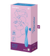 SATISFYER - APPLICATION MULTI VIBRATEUR G-SPOT FLEX 4+ BLEU