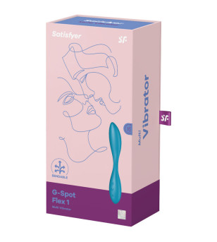 SATISFYER - VIBRATEUR MULTI G-SPOT FLEX 1 BLEU