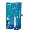 SATISFYER - AIR PUMP BOOTY 5+ VIBRATEUR ANAL GONFLABLE ROSE