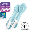 SATISFYER - AIR PUMP VIBRATOR 5+ APP GONFLABLE G-SPOT VIBRATOR BLEU