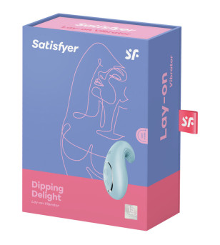 SATISFYER - VIBRATEUR  POSER DIPPING DELIGHT ROUGE