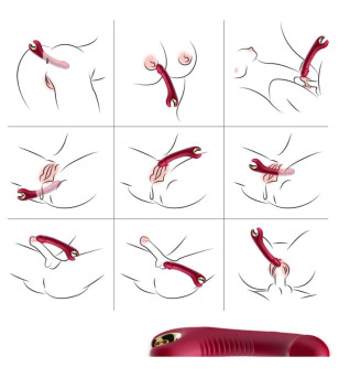 ARMONY - VIBRATEUR  ROTATEUR PRINCE DILDO ROUGE