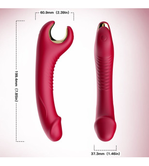 ARMONY - VIBRATEUR  ROTATEUR PRINCE DILDO ROUGE