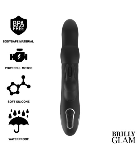 VIBRATEUR ET ROTATEUR BRILLY GLAM MOEBIUS RABBIT COMPATIBLE AVEC LA TECHNOLOGIE SANS FIL WATCHME