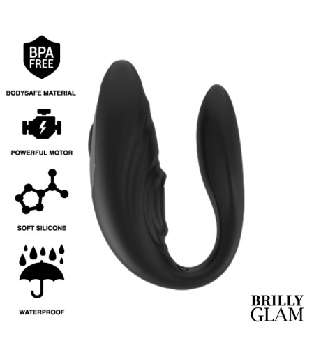 BRILLY GLAM- COUPLE TÉLÉCOMMANDE À IMPULSIONS ET VIBRANTES