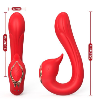 ARMONY - VIBRATEUR DELFIN MULTIPOSITION  EFFET CHALEUR ROUGE