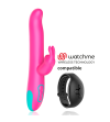 HAPPY LOKY - PLUTO LAPIN VIBRATEUR ET ROTATEUR WATCHME TECHNOLOGIE SANS FIL COMPATIBLE