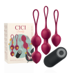 CICI BEAUTY - PREMIUM SILICONE 3 PERLES DE KEGEL VIBRANTES TÉLÉCOMMANDE