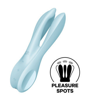 SATISFYER - VIBRATEUR THREESOME 1 ROSE