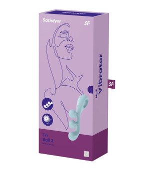 SATISFYER - VIBRATEUR MULTI TRI BALL 2 BLEU