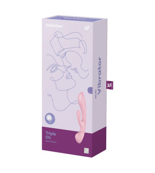 SATISFYER - VIBRATION HYBRIDE TRIPLE OH BLEU