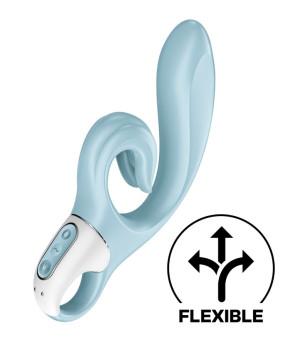 SATISFYER - LOVE ME RABBIT VIBRATION BLEU