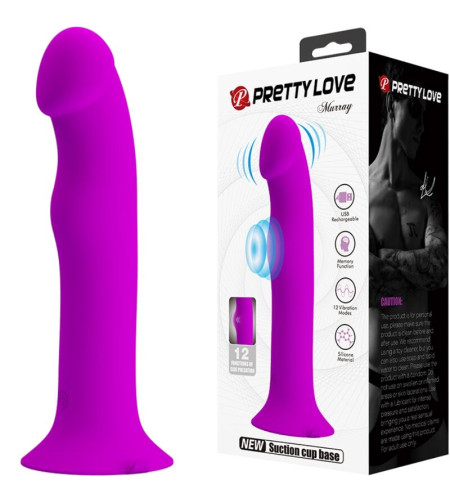 PRETTY LOVE - VIBRATEUR MURRAY ET STIMULATEUR DE POINT G VIOLET