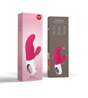 FUN FACTORY - MISS BI DUAL VIBRATEUR ROSE BLANC