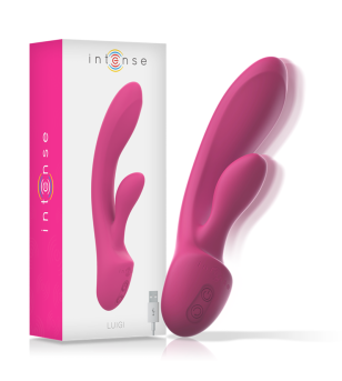 INTENSE - VIBRATEUR LUIGI RABBIT SILICONE LIQUIDE ROSE