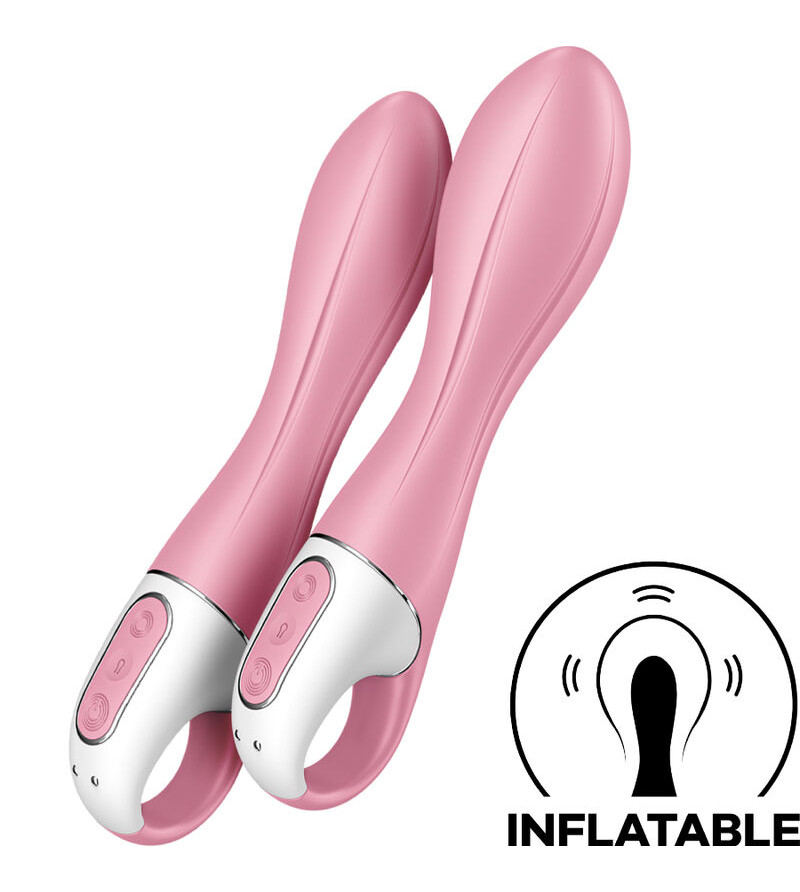 SATISFYER - VIBRATEUR POMPE A AIR 2 ROSE