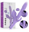 INTENSE - BILLIE VIBRATEUR MULTIFONCTION RECHARGEABLE ONDES STIMULANTES AVEC BOUTON POUSSOIR VIOLET