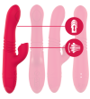 INTENSE - VIBRATEUR UP  DOWN RECHARGEABLE MULTIFONCTION DUA AVEC LANGUE ROUGE